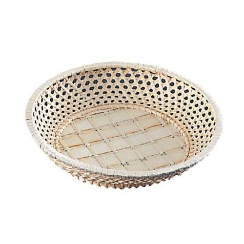 5406300 籐カゴ サンド皿 丸型