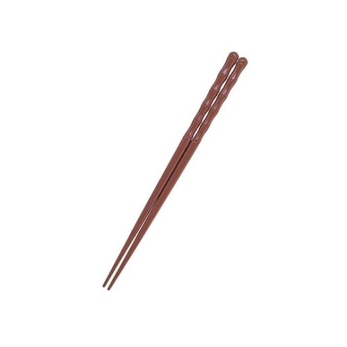 竹型箸 23cm 茶 6−1343−4
