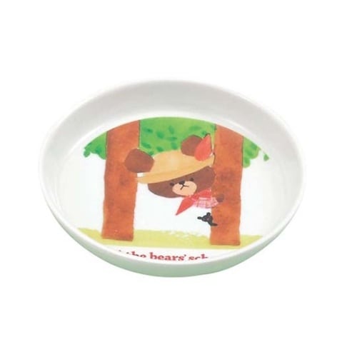 メラミン子供食器 くまのがっこう 小皿