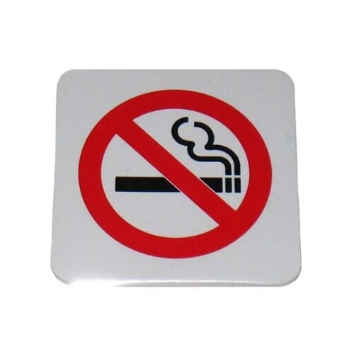 えいむ 禁煙プレート(片面)小 白 IP