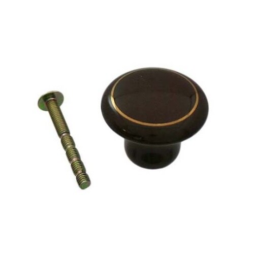 17872 ツマミ 32mm 茶