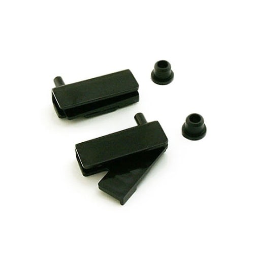 ガラスヒンヂ 黒 1セット(2個入) Z