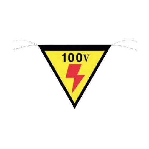 648 三角旗標識 「100V」