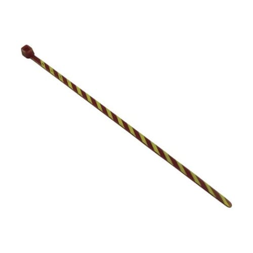 ストライプナイロン結束バンド 茶/黄 (