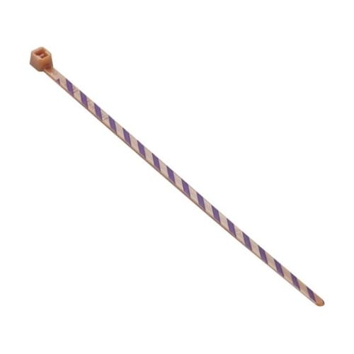 ストライプナイロン結束バンド 茶/紫 (