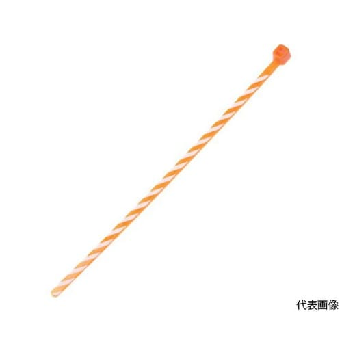 ストライプナイロン結束バンド オレンジ/