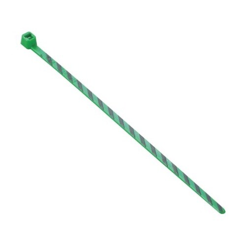 ストライプナイロン結束バンド 緑/黒 (