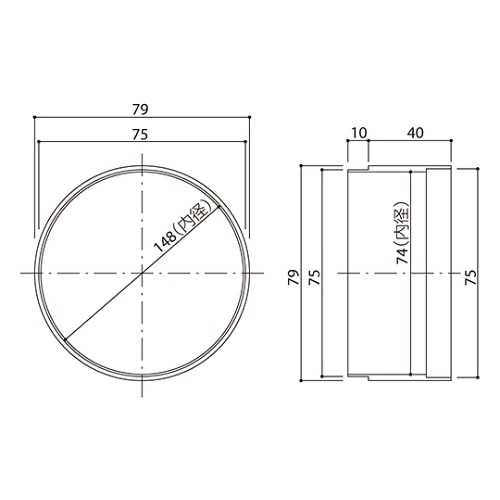 SK−PES75 パイプ延長スリーブ