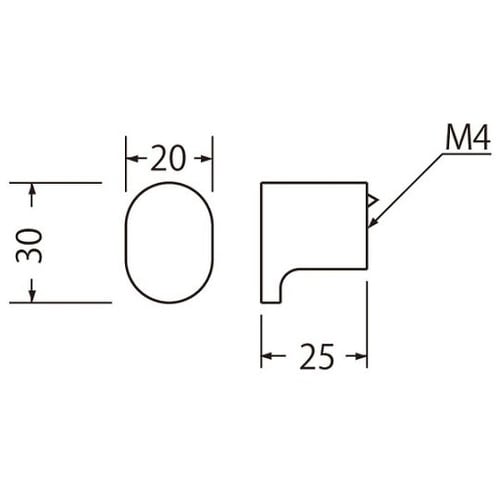 KZ−20 小判ツマミ大ホワイト