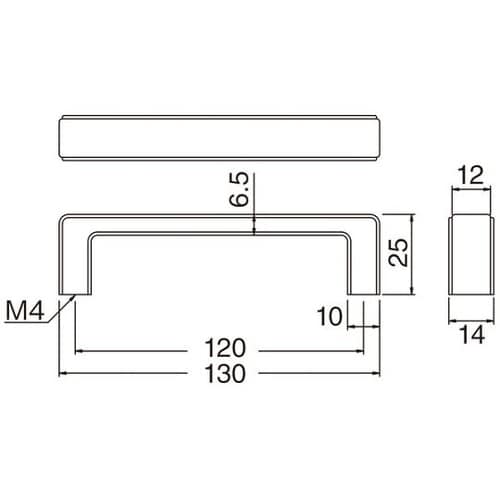 HZ71アルションハンドル120シルバー