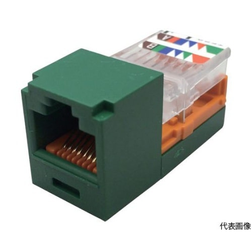 CJ588GRYモジュラージャック 緑