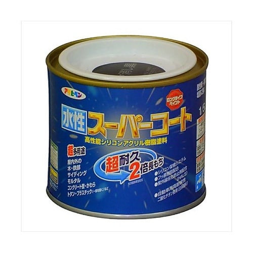 水性スーパーコート1/5Lツヤ消し黒