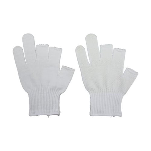 のびのびすべり止め手袋 Wドット ホワイ