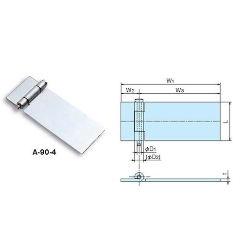 A−90−2 鉄製平蝶番