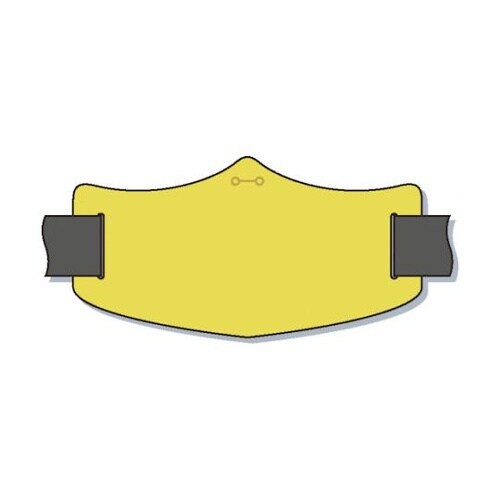 WE102S e腕章 黄無地 バンド付