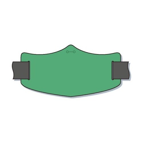 WE103S e腕章 緑無地 バンド付