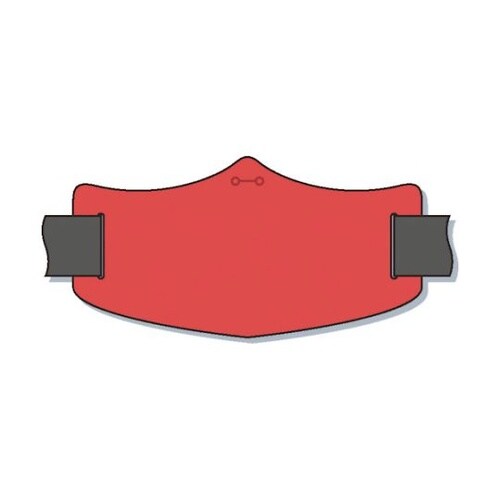 WE104S e腕章 赤無地 バンド付