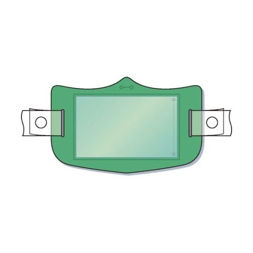 WE123H e帽章 緑ヘルメット用