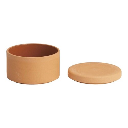 RYO0801テラコッタ切立容器L蓋付