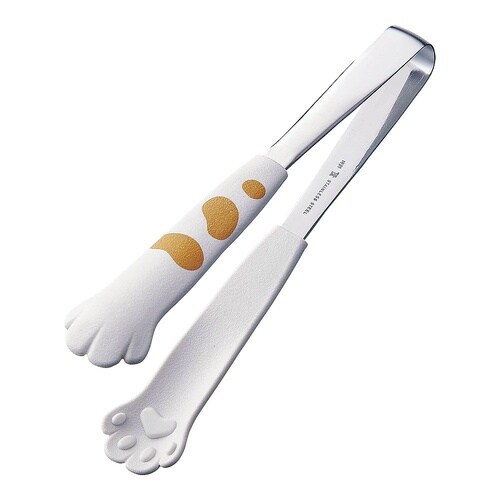 卓上トング きゃっちだにゃんたま 白