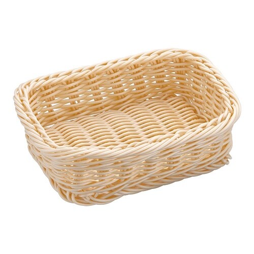 WBS7804 樹脂バスケット 角型 白