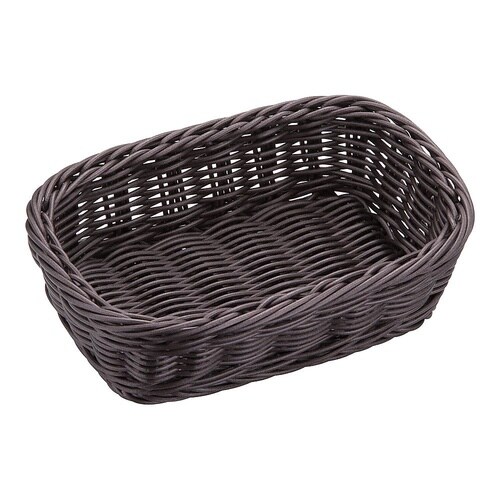 WBS8005 樹脂バスケット角型こげ茶