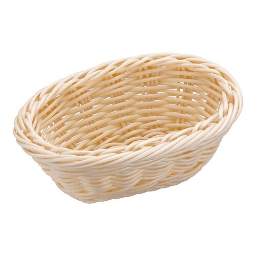 WBS7506 樹脂バスケット 小判型白