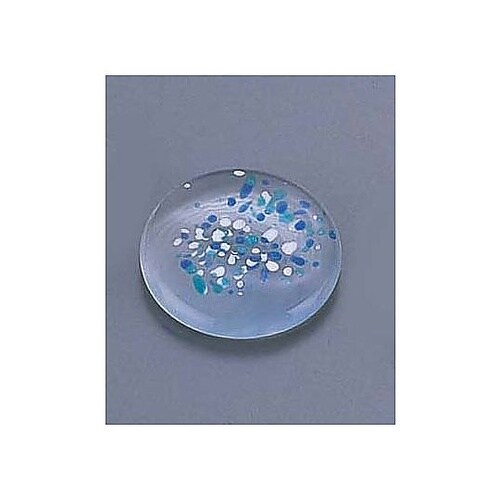 RHSP101 ガラス丸型箸置 青
