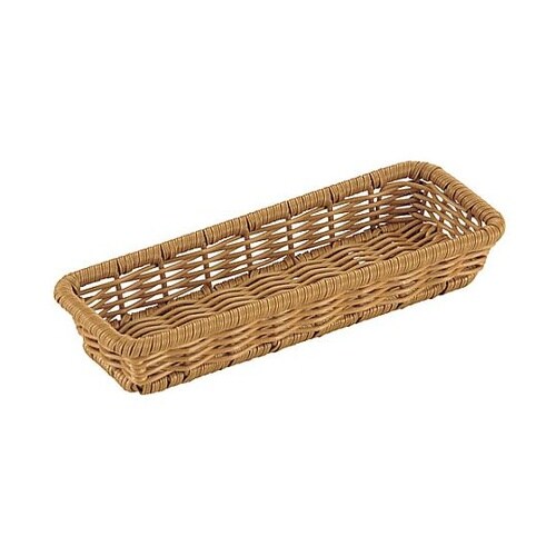 PKTC602 樹脂バスケット角長細 茶