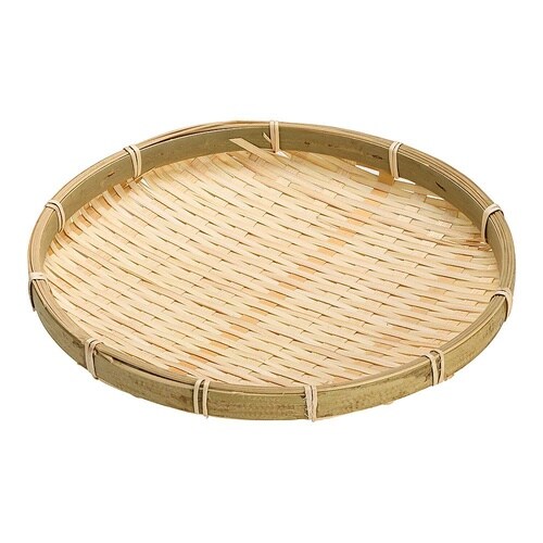 QSL1201 竹 小ヒゴ 平皿22cm