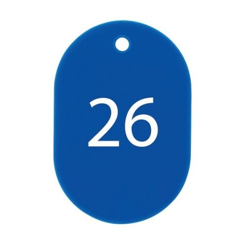 番号札 小 番号入り26ー50 青 (2