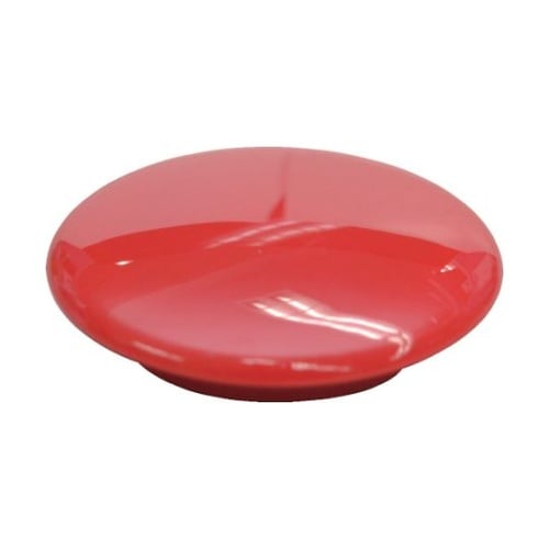 カラーボタン40Φ4P−赤 1パック(4