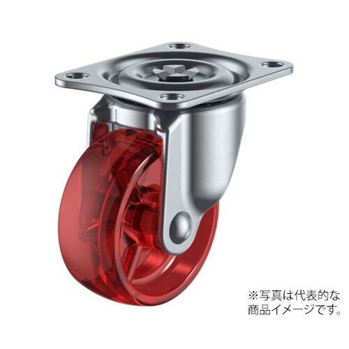 G−38PC−R 38mmポリカ車輪 赤