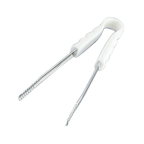 4−W 抗菌Pc柄ワニ口トング ホワイト