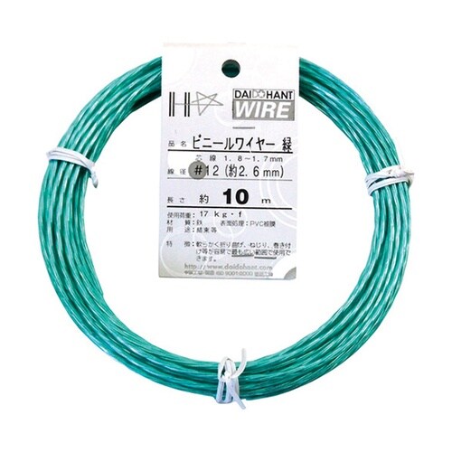 10155873 ビニールワイヤー 緑