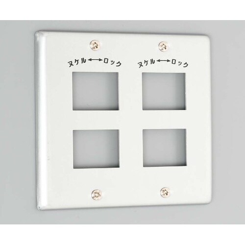 1102A 新金プレート引掛複式横2個用