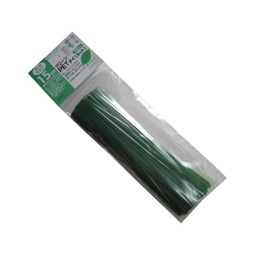 グリーンPETタイ 100本入 15cm