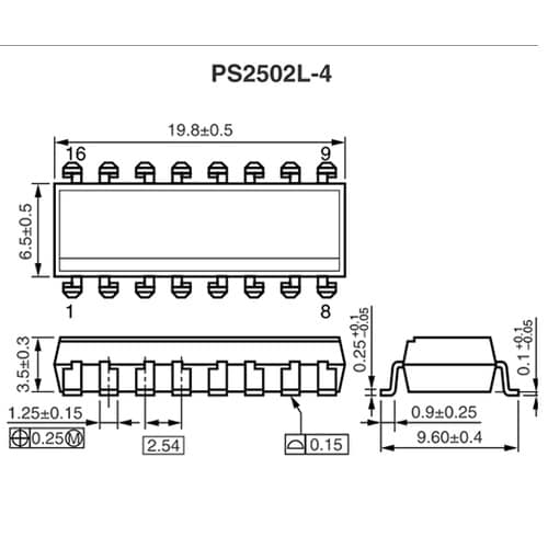 PS2502L−4−A フォトカプラ