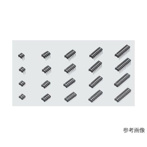スライドスイッチ DIP型 2極 0.6