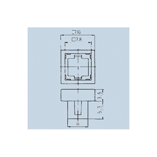 照光式押しボタンスイッチ取付枠 黒 14