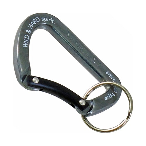 VEX−61 カラビナフラットチタン&黒