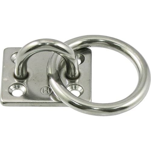 PR−5ステンレスアイプレート丸カン#5