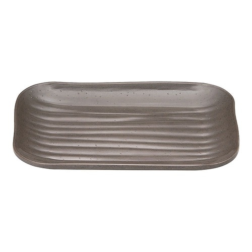 M11−573 メラミンウェア 茶角皿小