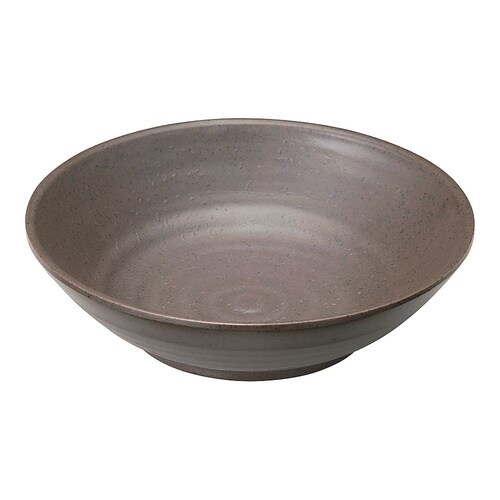 M11−567 メラミンウェア茶丸深皿中