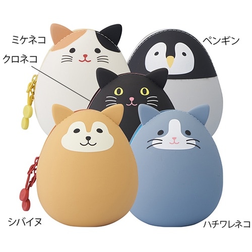 A7782−4 エッグポーチハチワレネコ