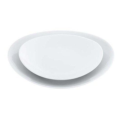 8179550 白楕円皿 13cm