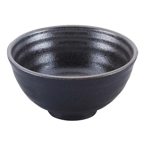 8181730和食器 黒伊賀吹丸碗
