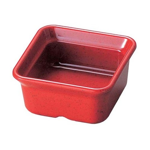 バイキング角小鉢 赤 0261080