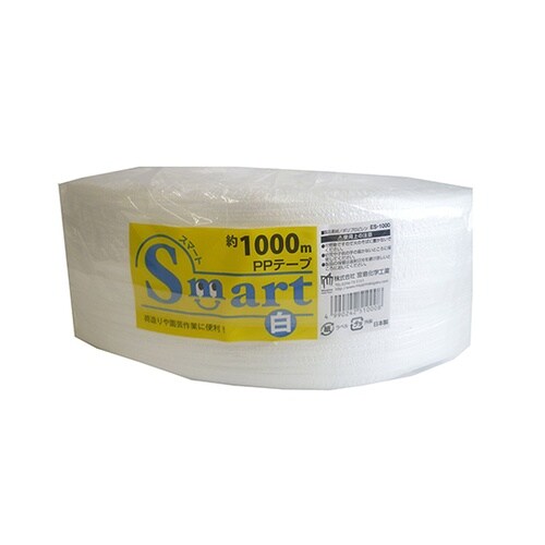 ES1000 PPテープ 白 1000m