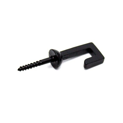 Y−7031−2ネジ足二重折釘黒21mm